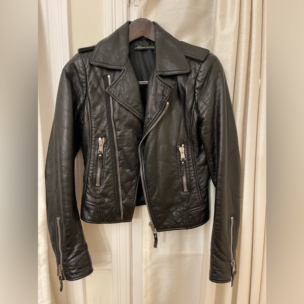 Balenciaga Lamb Leather Jacket Size 40